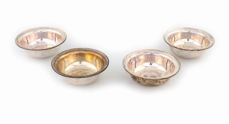 Quattro Coppette in Argento
