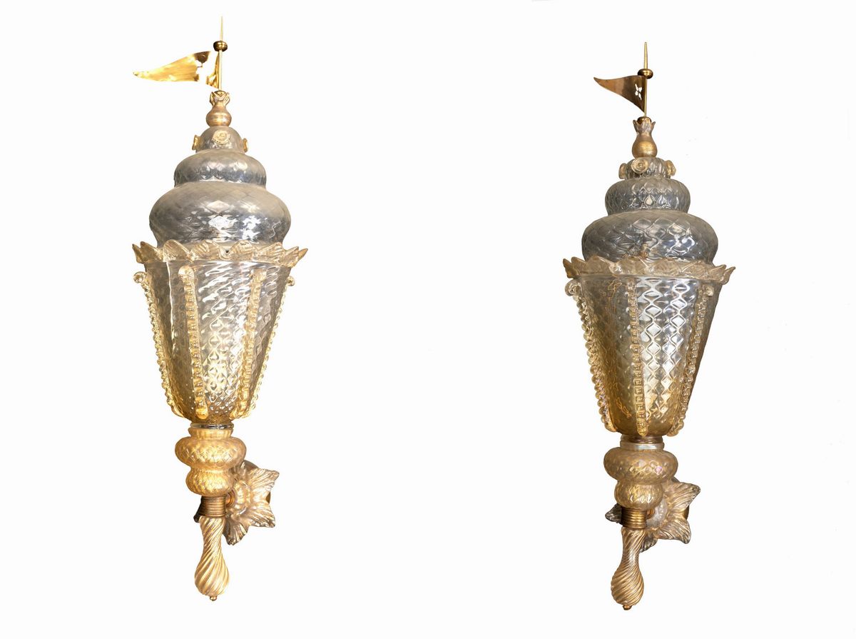 Barovier & Toso - Coppia di Appliques