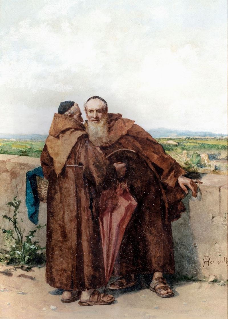 Ferdinand Heilbuth - Confessione fra Religiosi