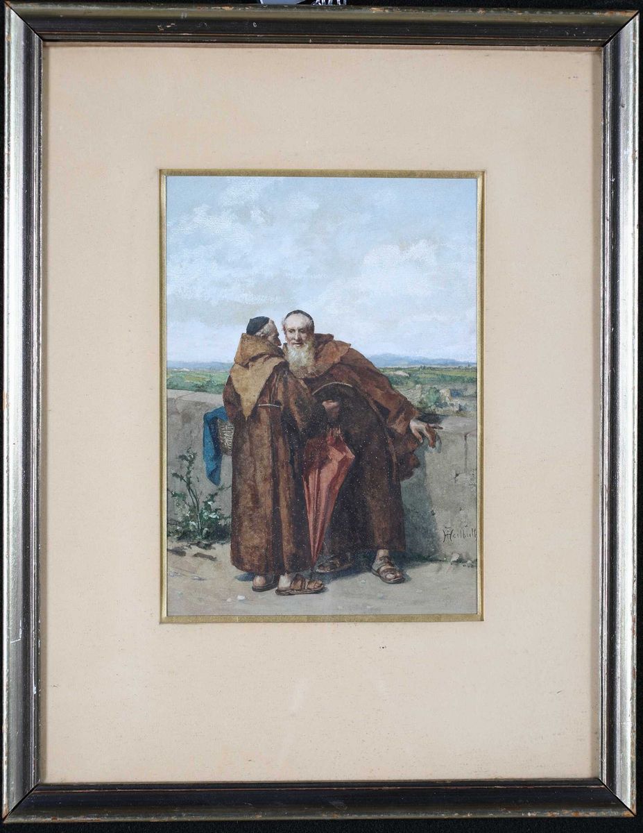 Ferdinand Heilbuth - Confessione fra Religiosi