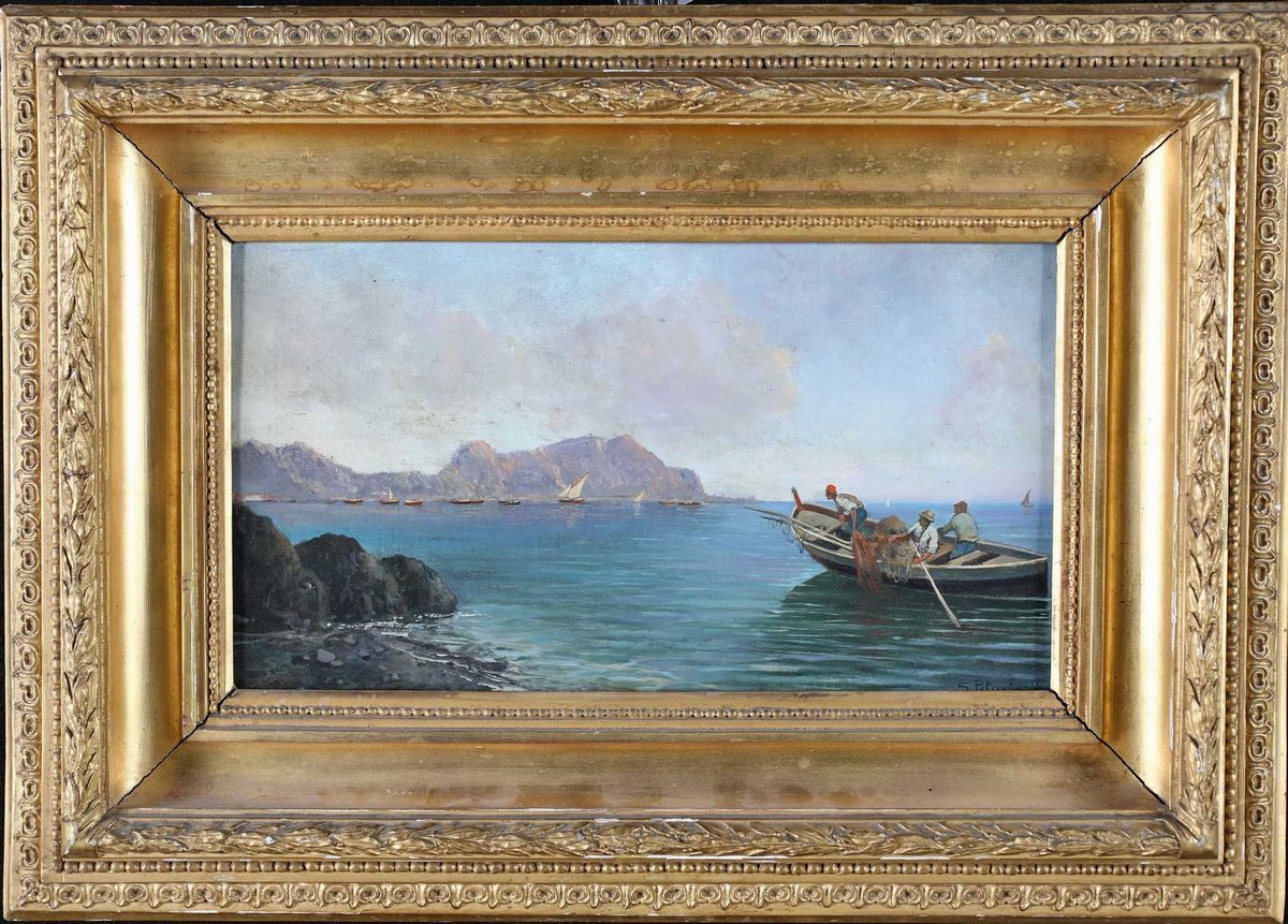 Salvatore Petruolo - Pescatori nel Golfo di Napoli