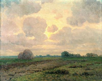 Paesaggio Piemontese al Tramonto