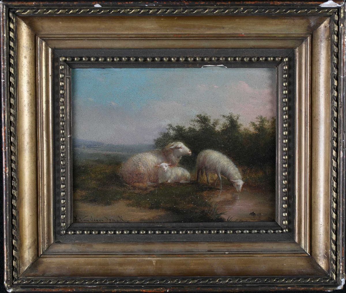 Franz Van Severdonck - Paesaggio con Pecore