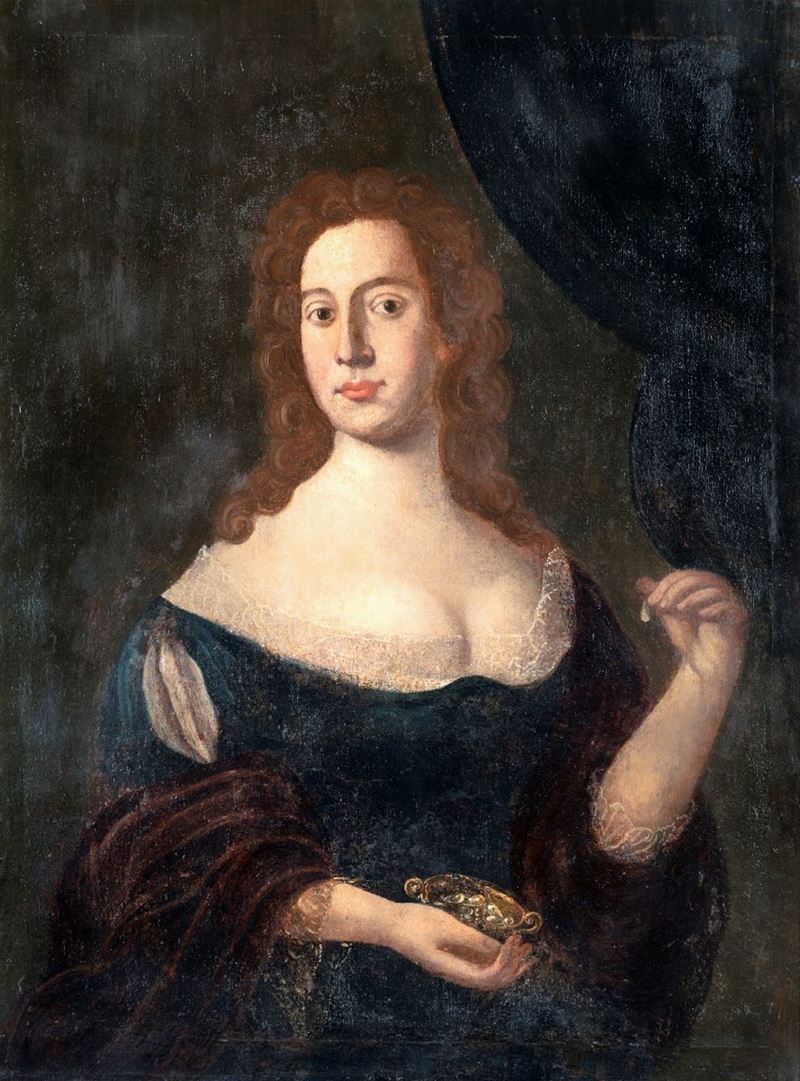 Anonimo del XVIII Secolo - Ritratto di Gentildonna con Coppa