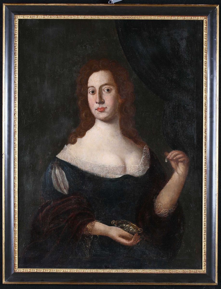 Anonimo del XVIII Secolo - Ritratto di Gentildonna con Coppa