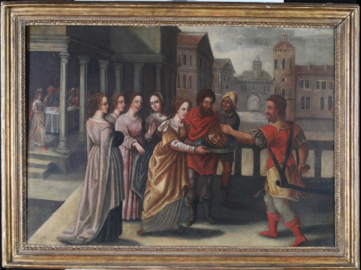 Scuola Fiamminga del XVII Secolo - Salomé con la Testa del Battista