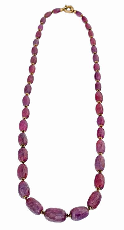Collana di Corindone Rosso