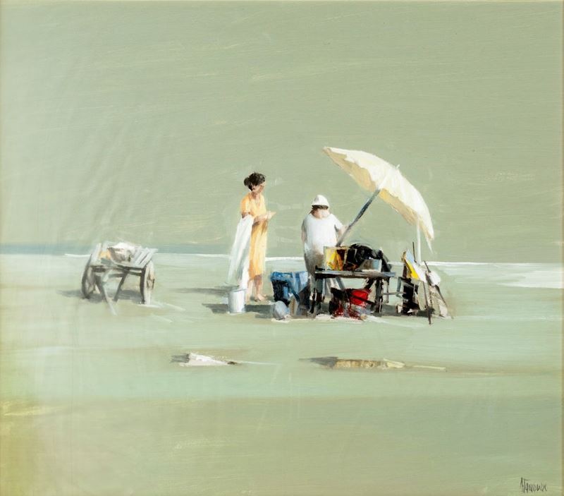 Antonio Tamburro - Spiaggia con Figure