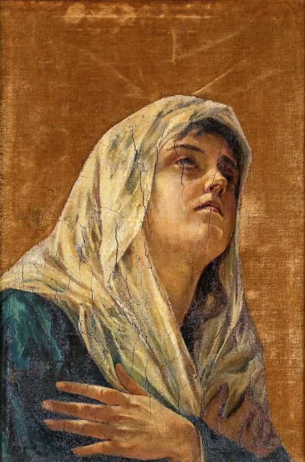 Pittore del XIX/XX secolo - Vergine in estasi
