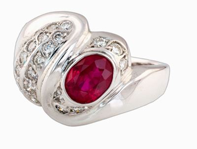 Anello con Rubino Birmano