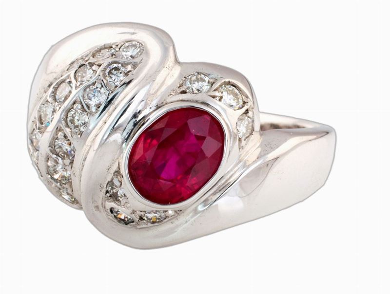 Anello con Rubino Birmano