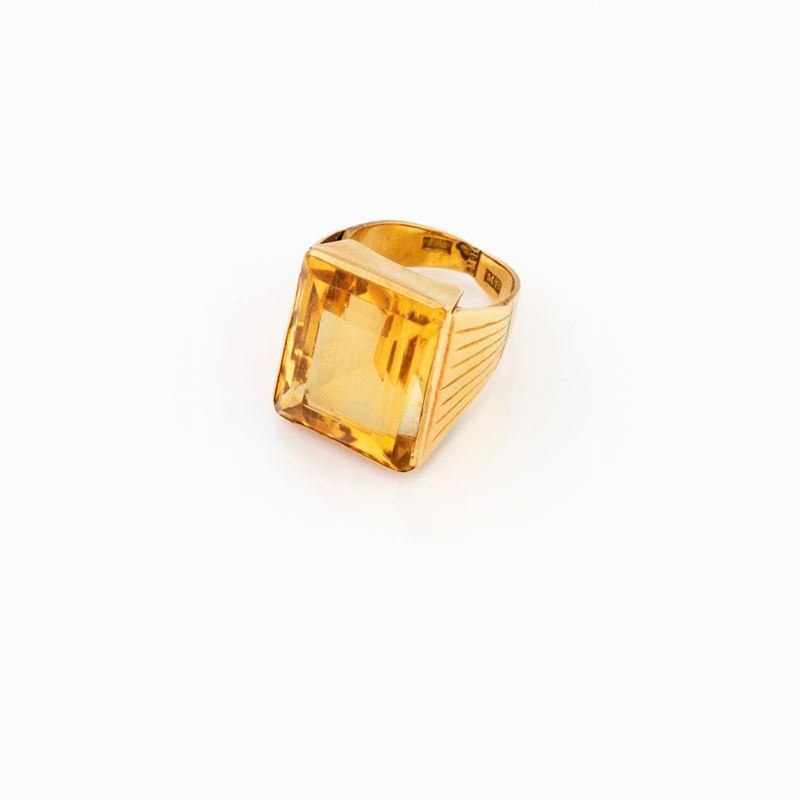 Anello con Citrino