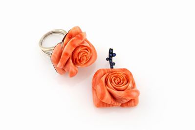 Anello e Ciondolo con Rosa