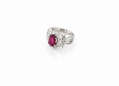 Anello con Rubino Birmano