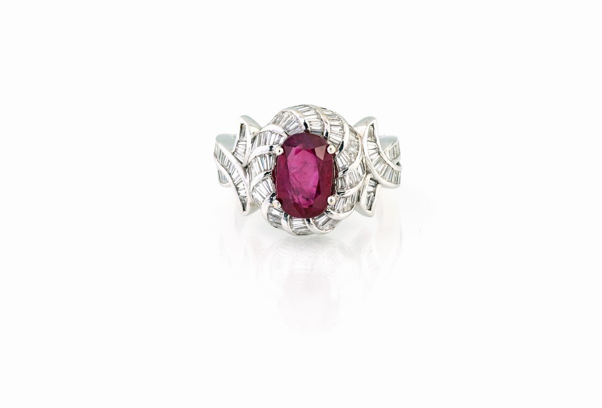 Anello con Rubino Birmano