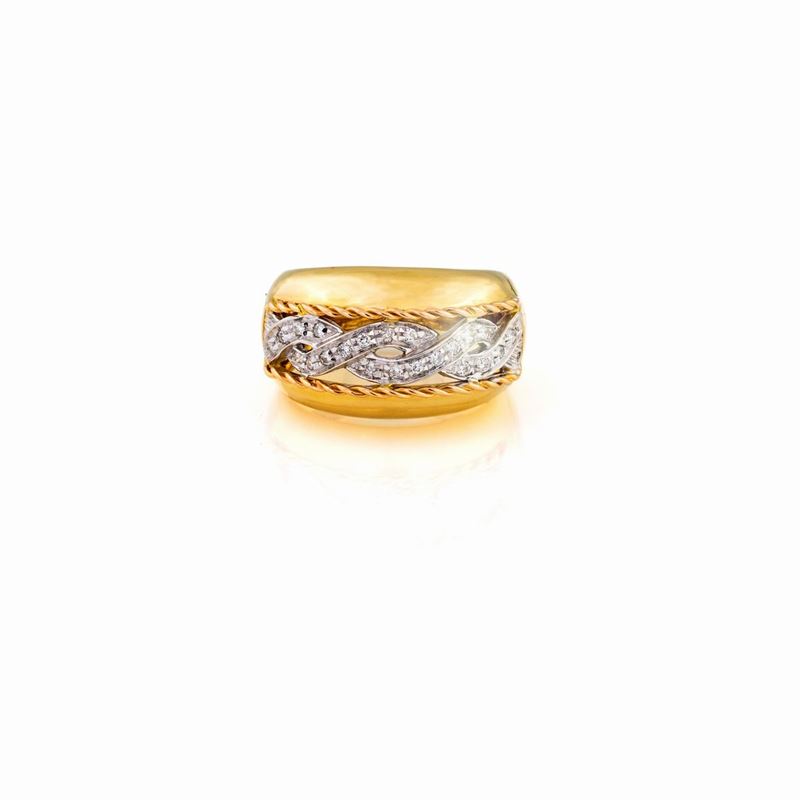 Fascione con Treccia di Brillanti