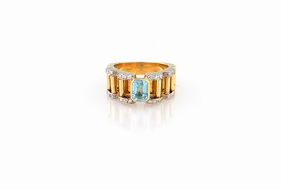 Anello con Topazio