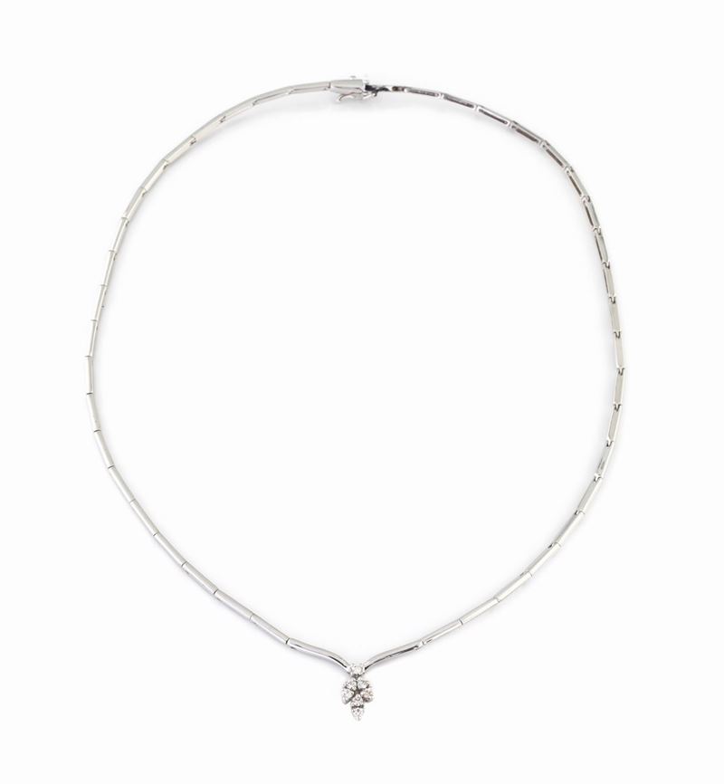 Collana Semirigida con Brillanti
