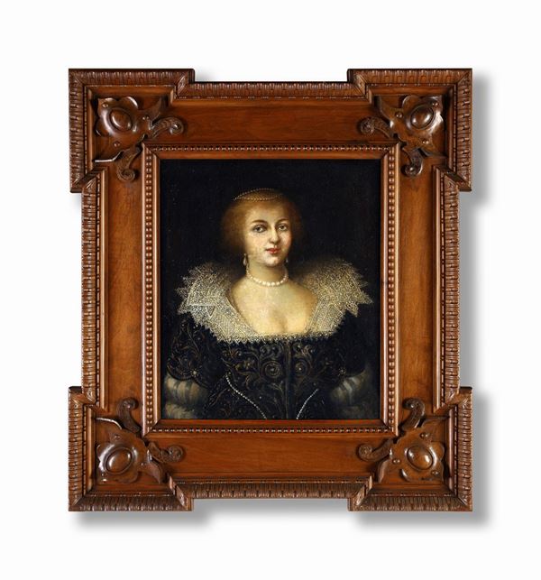 Pittore del XVII secolo - Ritratto di gentildonna