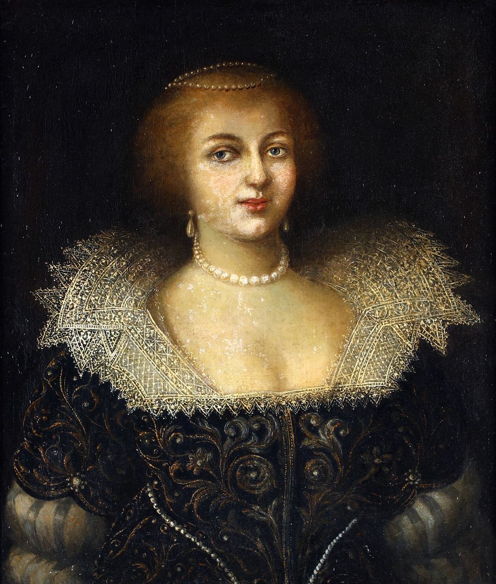 Pittore del XVII Secolo - Ritratto di Gentildonna