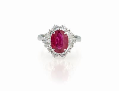 Anello con Rubino Birmano