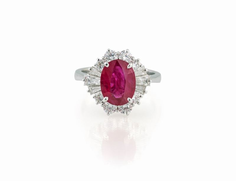 Anello con Rubino Birmano