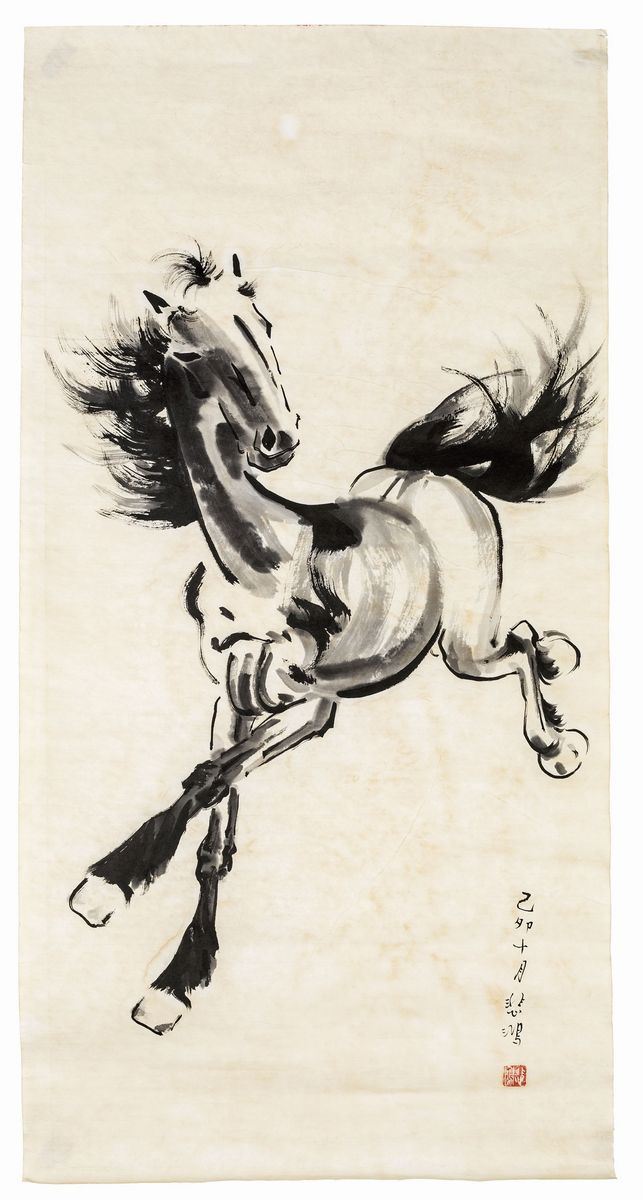 Xu Beihong - Coppia di Cavalli