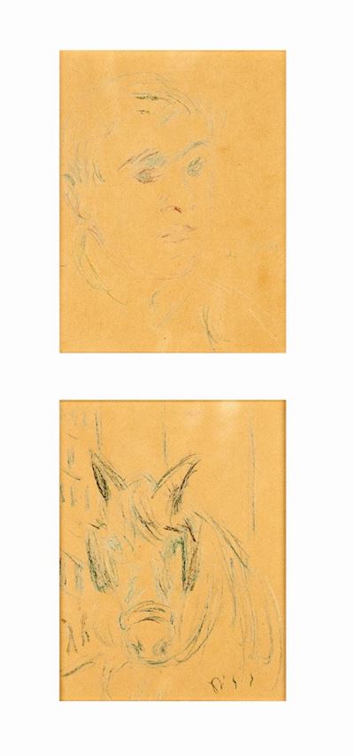 Lotto di Due Disegni di De Pisis