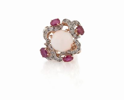 Anello con Spola di Corallo