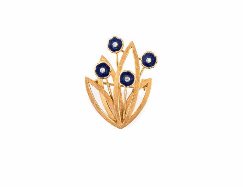 Spilla Repossi con 4 Fiori