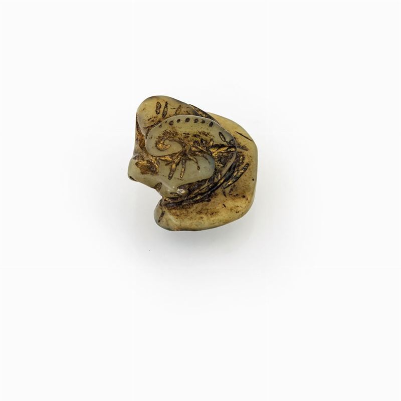 Intaglio in Giada Bruna