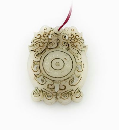 Intaglio in Giada Bianca/lilla
