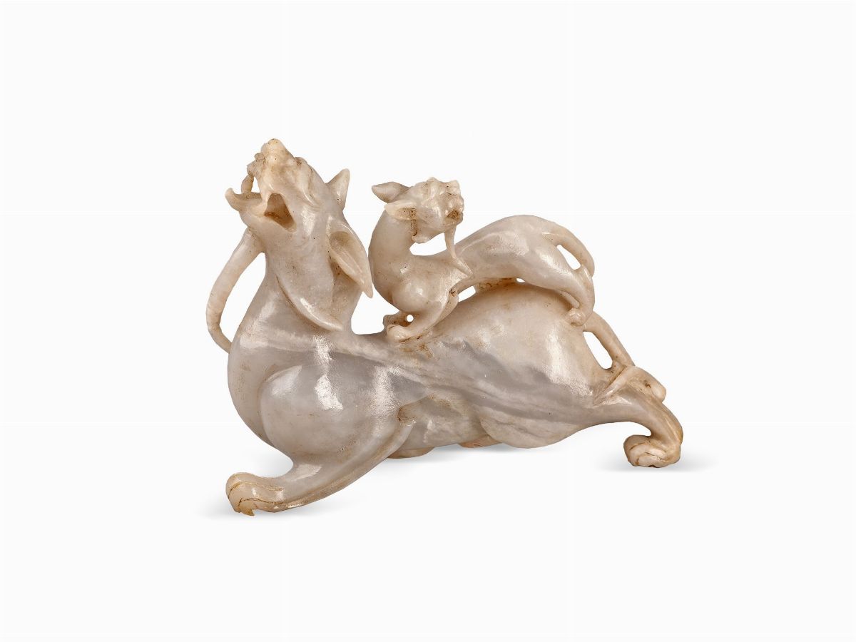 Due Sculture in Giada