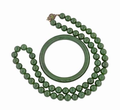 Collana e Bracciale in Giada