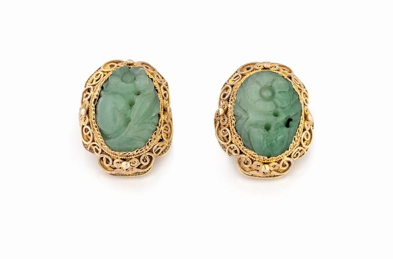 Orecchini in Argento Dorato