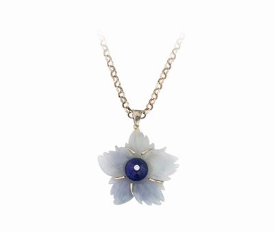 Pendente in Giada Lavanda