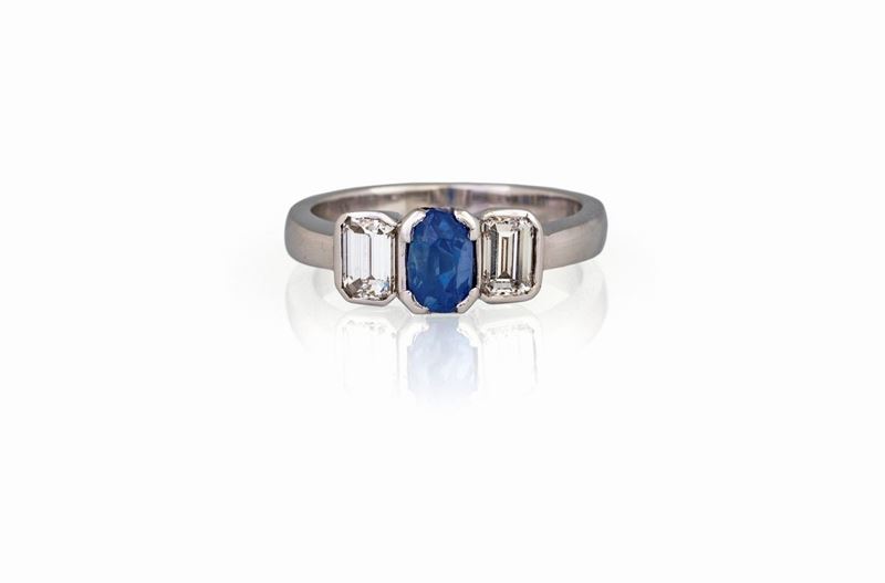 Anello con Zaffiro Kashmir