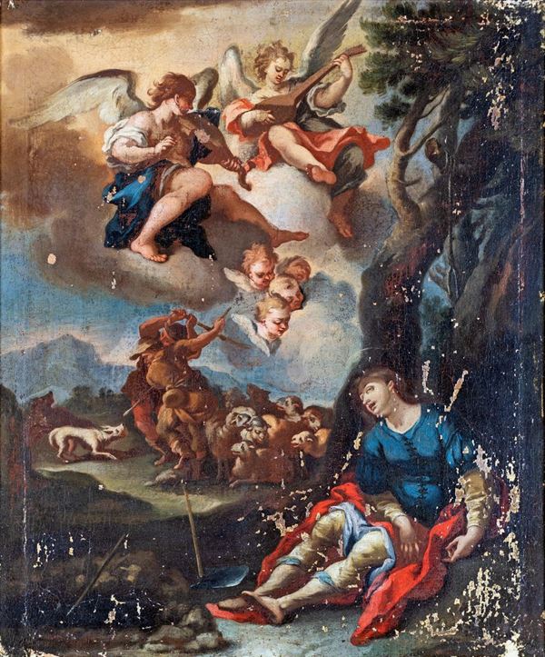 Pittore del XVIII secolo - Scena biblica