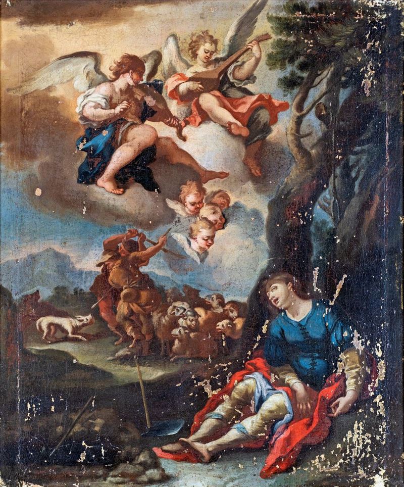 Pittore del XVIII Secolo - Scena Biblica