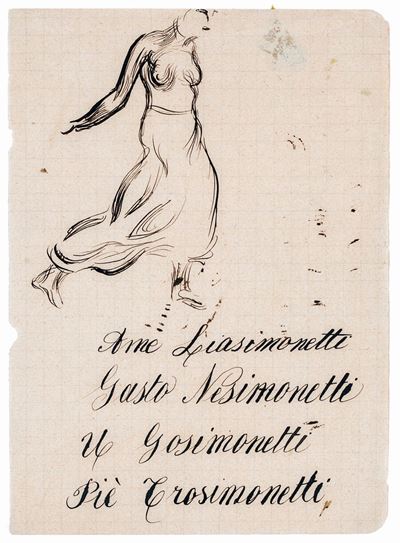 Figure Femminile, Tavola Parolibera