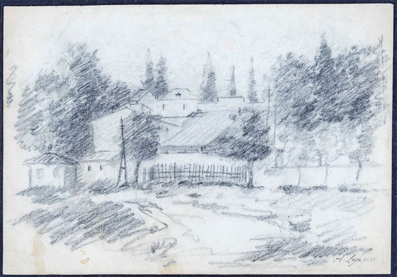 Achille Lega - Veduta della Natia Brisighella