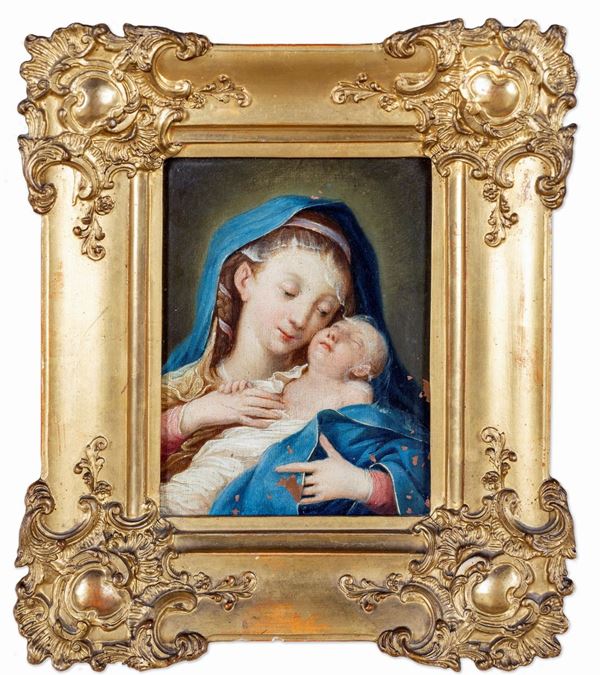 Pittore del XVIII secolo - Madonna col Bambino