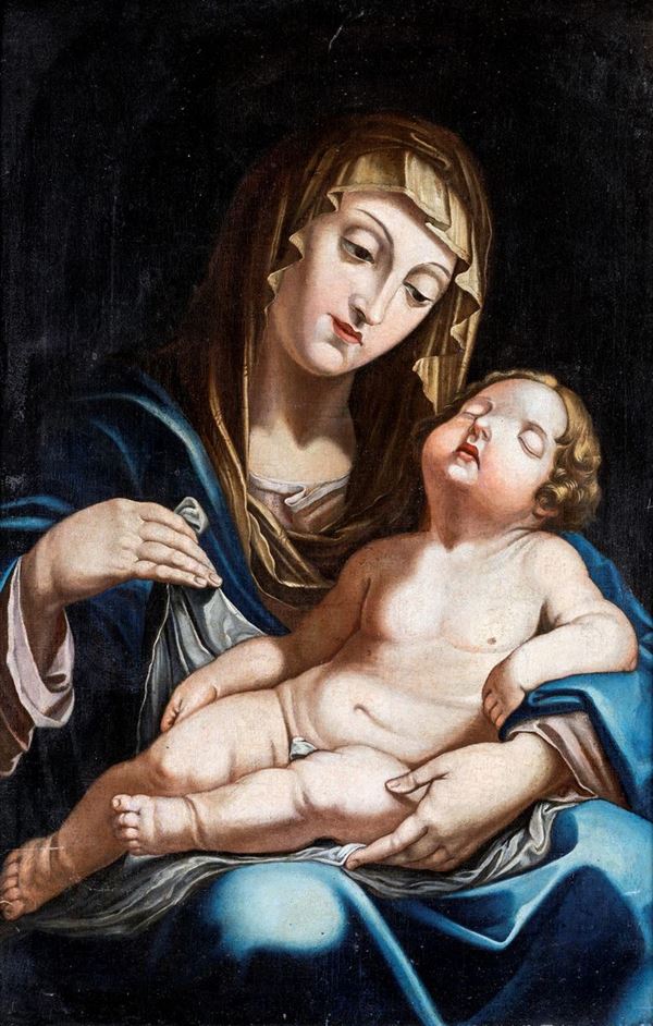 Pittore del XVIII secolo - Madonna col Bambino
