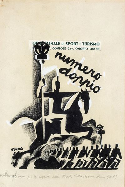Disegno per la Copertina della Rivista “illustrazione” (gran Sport)