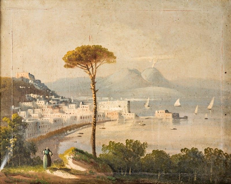 Scuola Napoletana del XIX Secolo - Golfo di Napoli