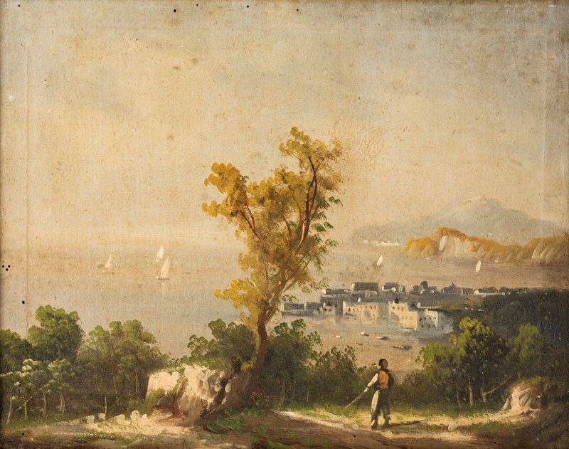 Scuola Napoletana del XIX Secolo - Golfo di Napoli