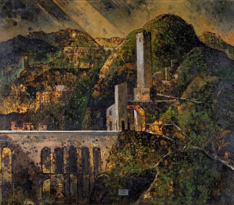 Eugene Bermann - Veduta di Spoleto