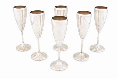 Sei Flutes in Argento