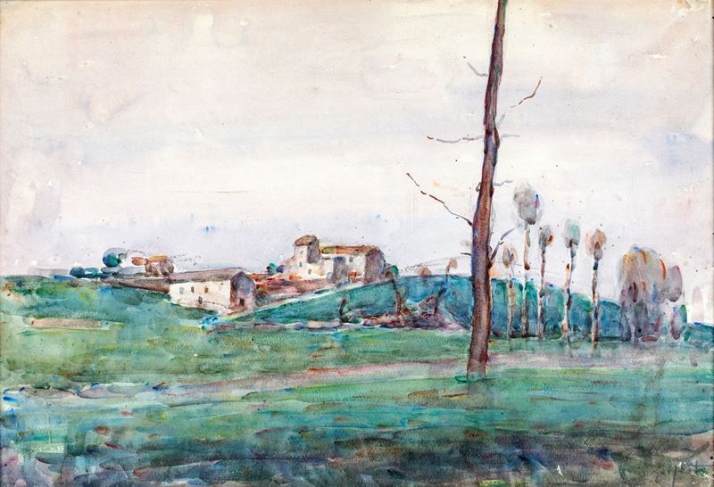 Lucillo Golfetto - Coppia di Paesaggi