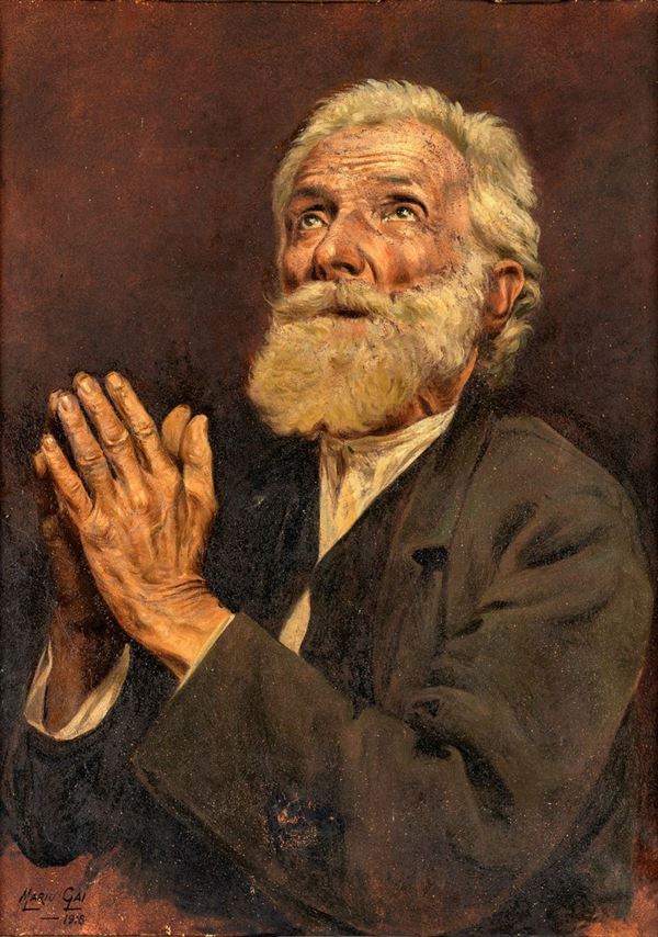 Pittore degli inizi del XX secolo - In preghiera